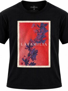 La Familia Floral Graphic T-Shirt Men's Size Medium